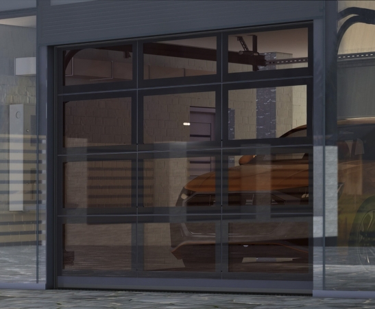 Панорамные ворота Алютех AluPro в Иноземцево