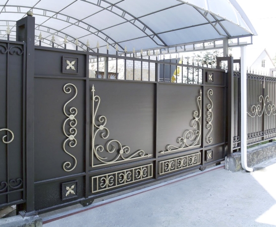 Металлические ворота в Иноземцево